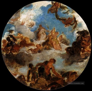  romantische Malerei - Sketch für den Frieden Descends zur Erde romantische Eugene Delacroix